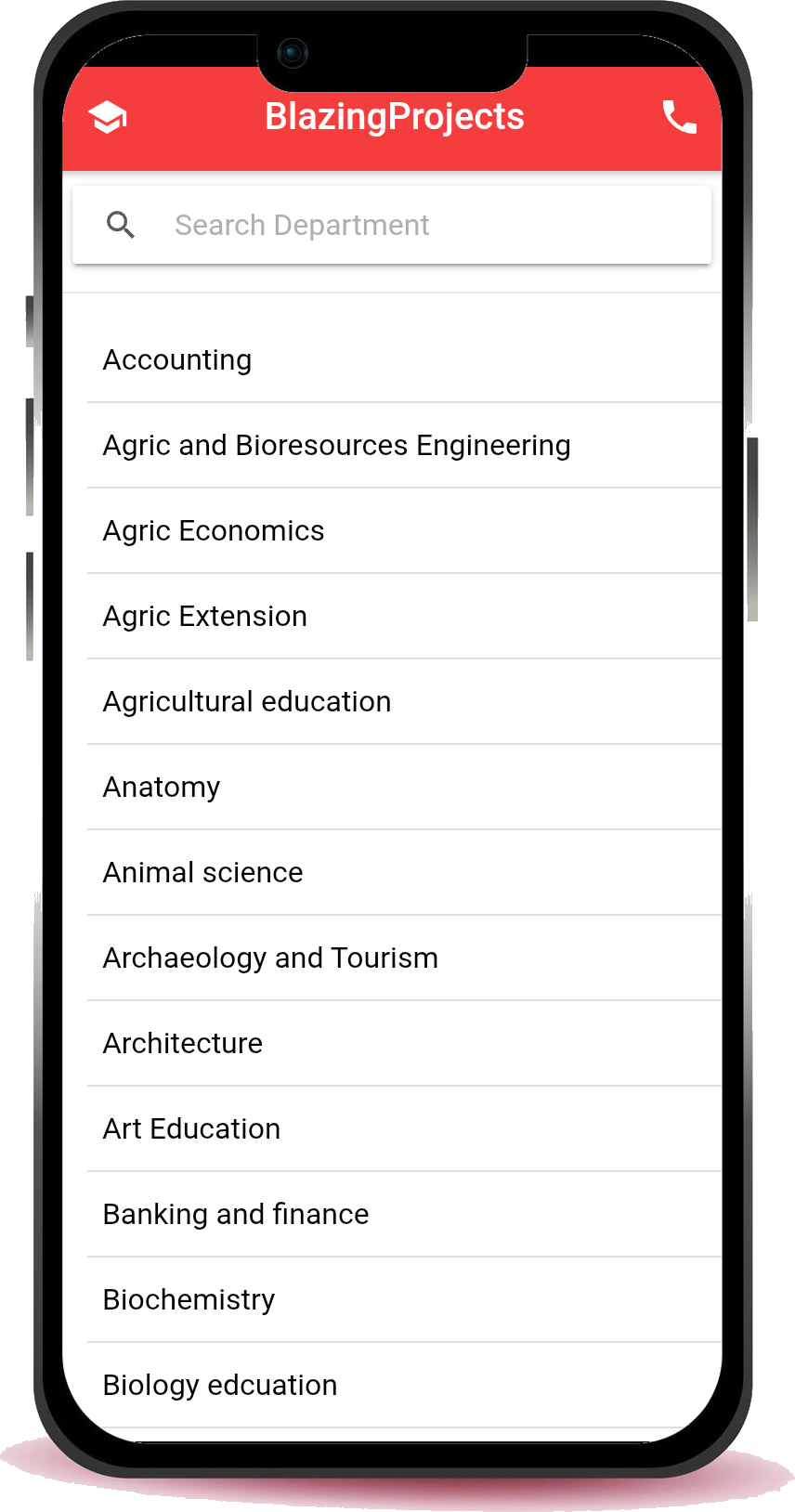 App screenshot mobile